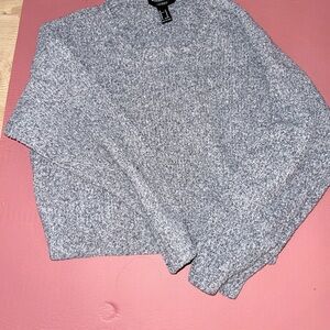 Forever 21 size medium cropped Gray Knit Sweater